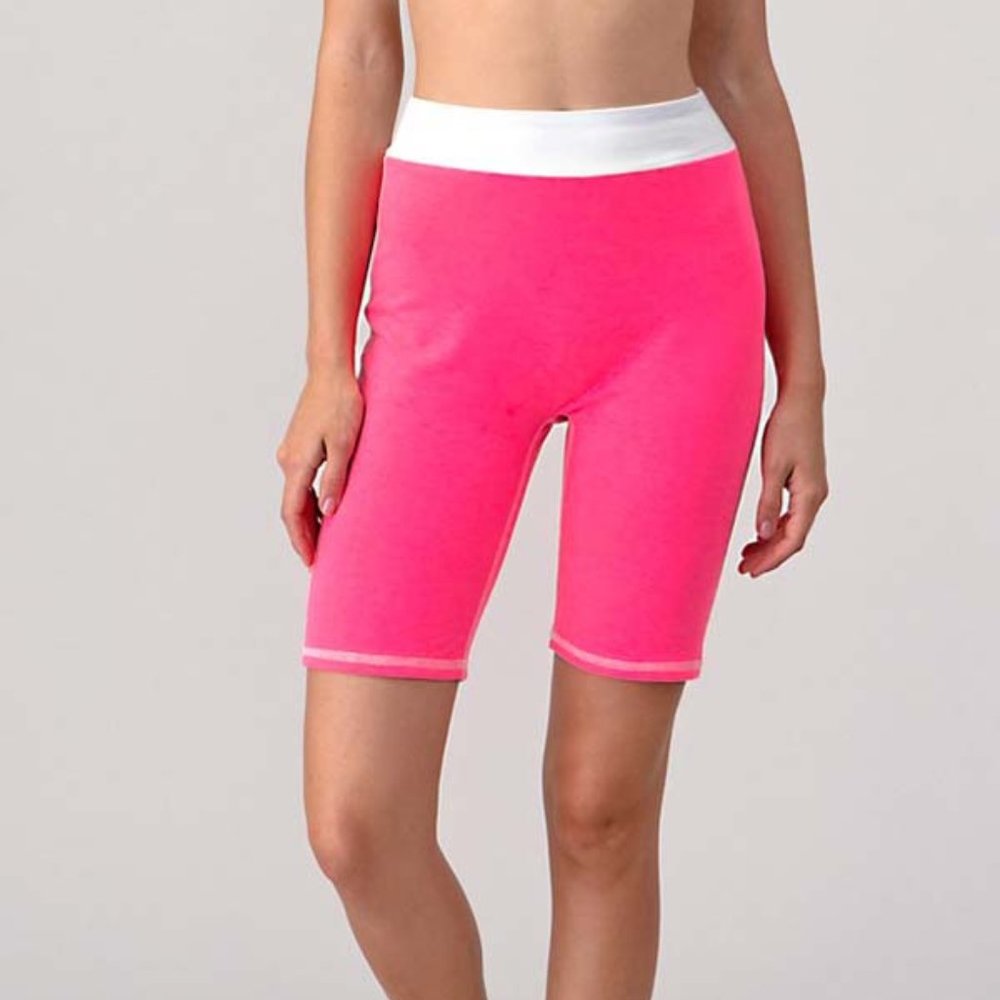 WOMEN’S BIKER SHORT WITH CONTRAST BAND